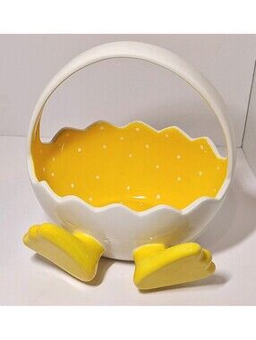 Cracked Egg Duck Feet Candy Dish Bowl 6.5”Wide by Ganz
